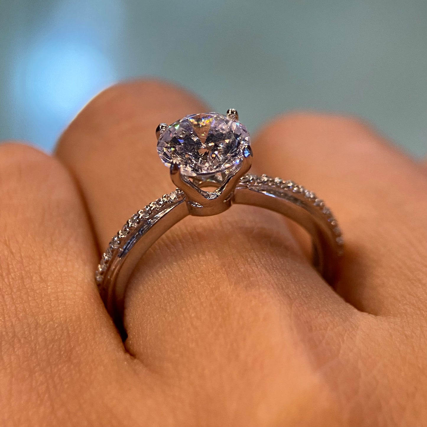 Anillo de compromiso en oro