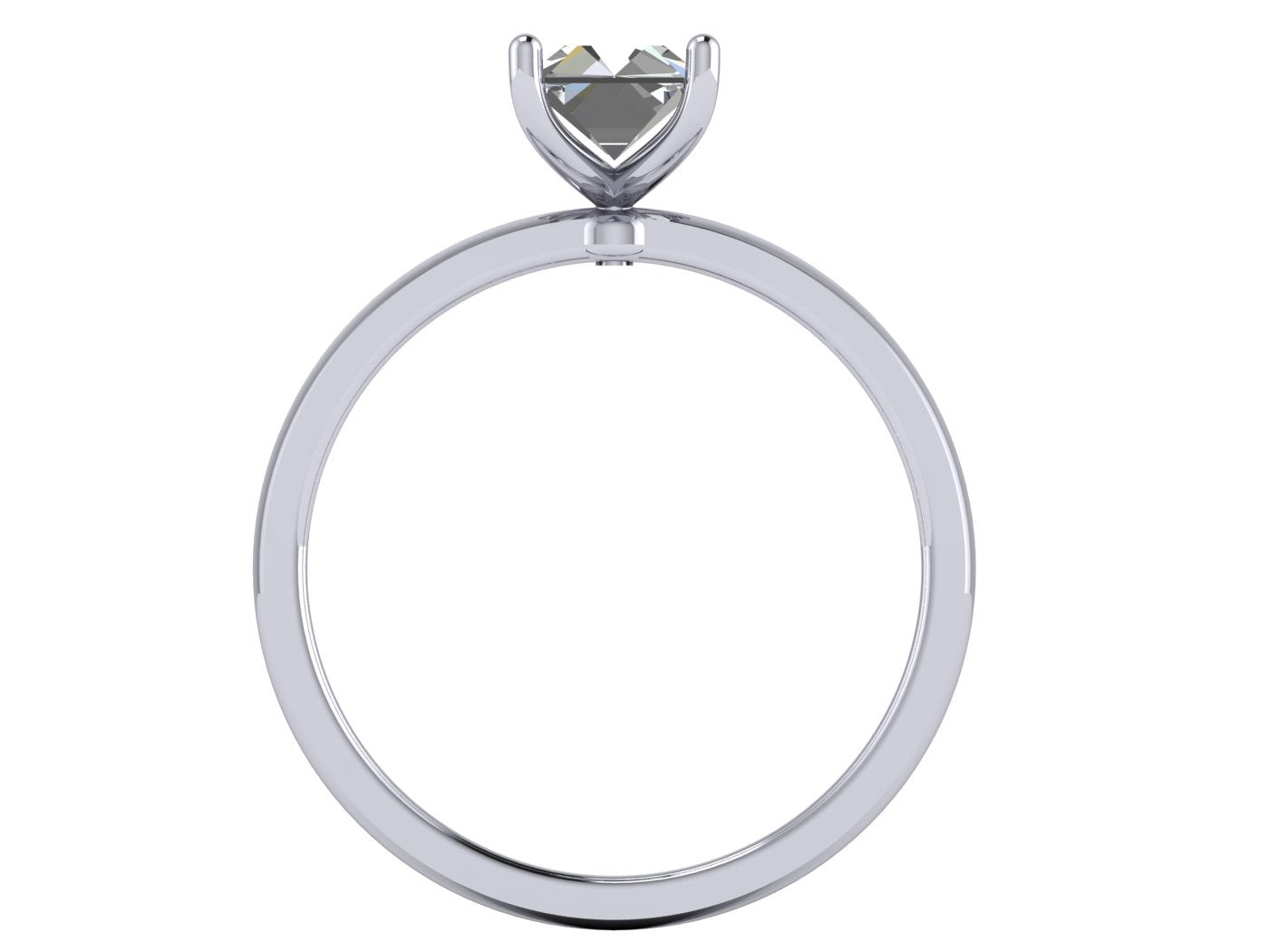 Anillo Malva en Oro corte esmeralda