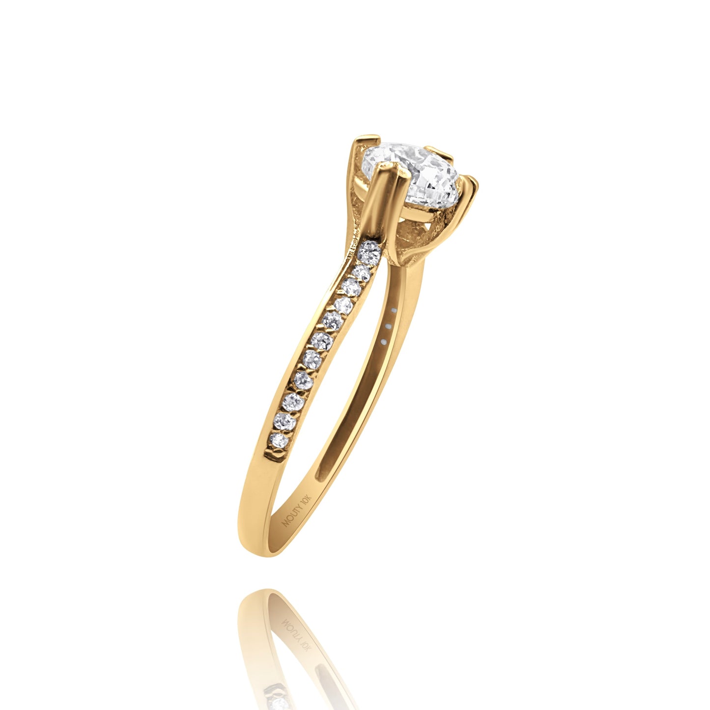 Anillo de compromiso en oro