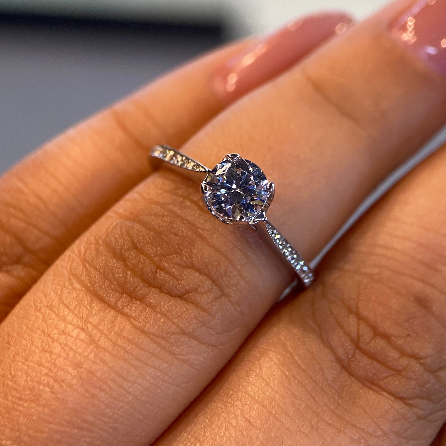 Anillo de compromiso en oro