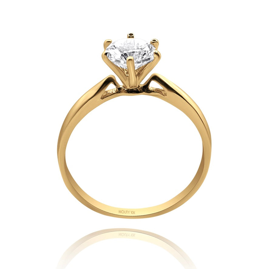 Anillo de compromiso en oro