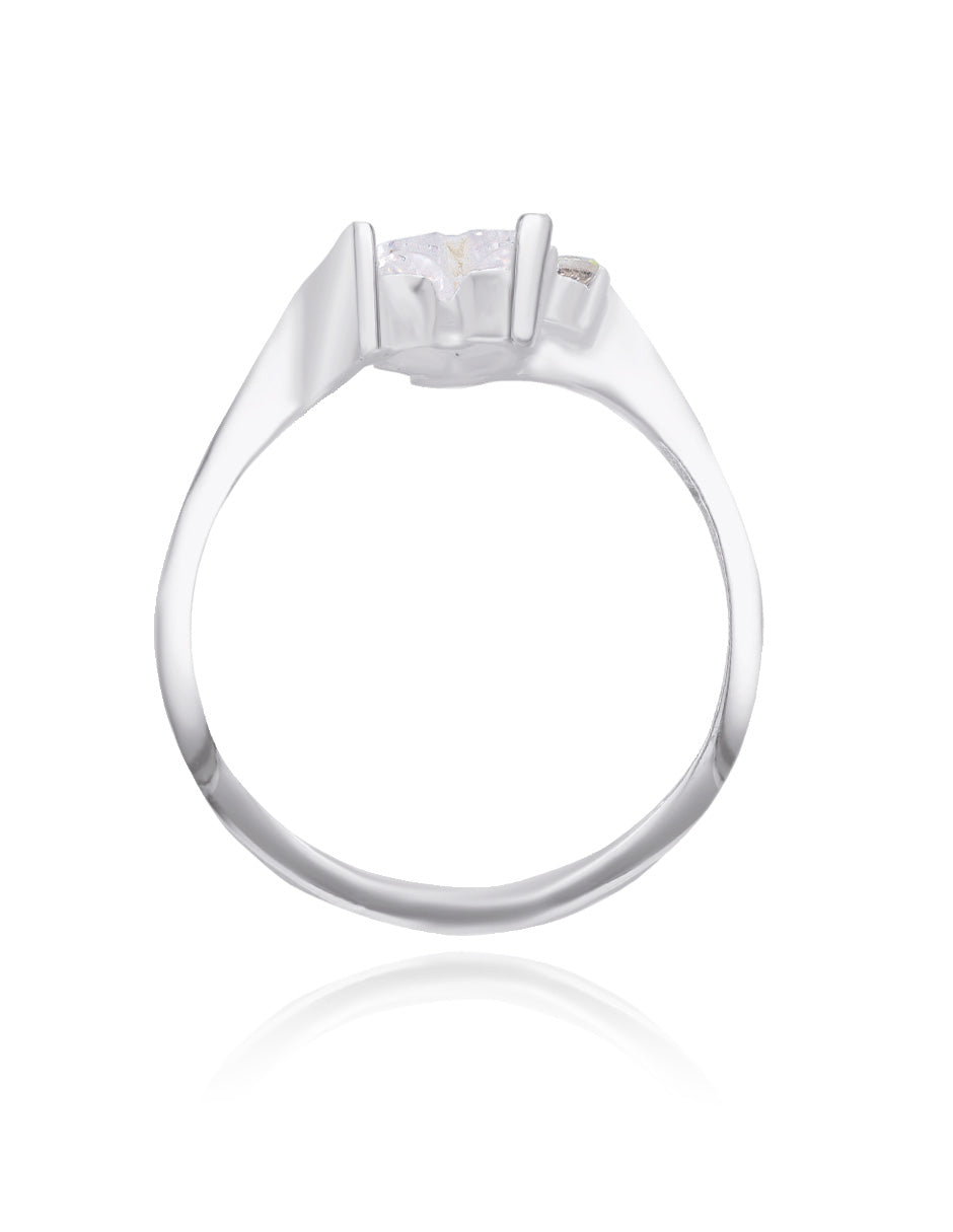Anillo Alice en plata con circonias