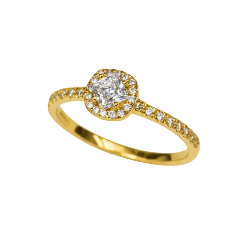 Anillo Alondra en oro 0.25 ct