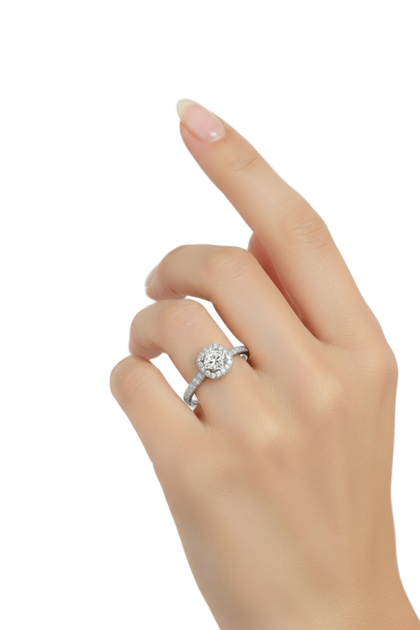 Anillo Alondra en oro 0.25 ct