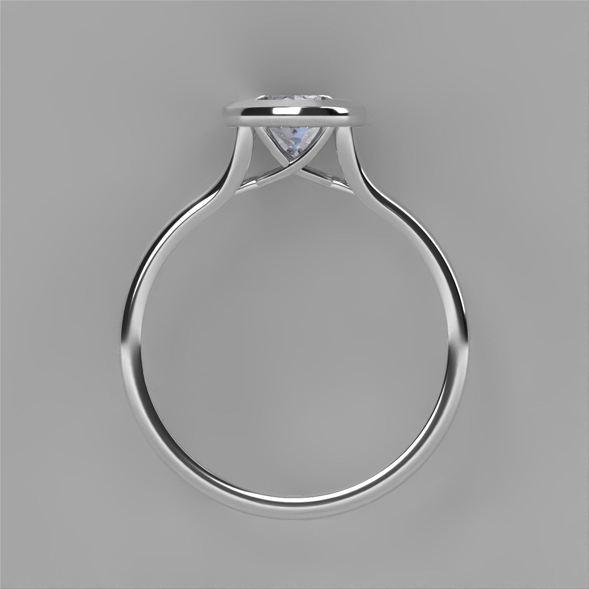 Anillo Anya en oro corte oval