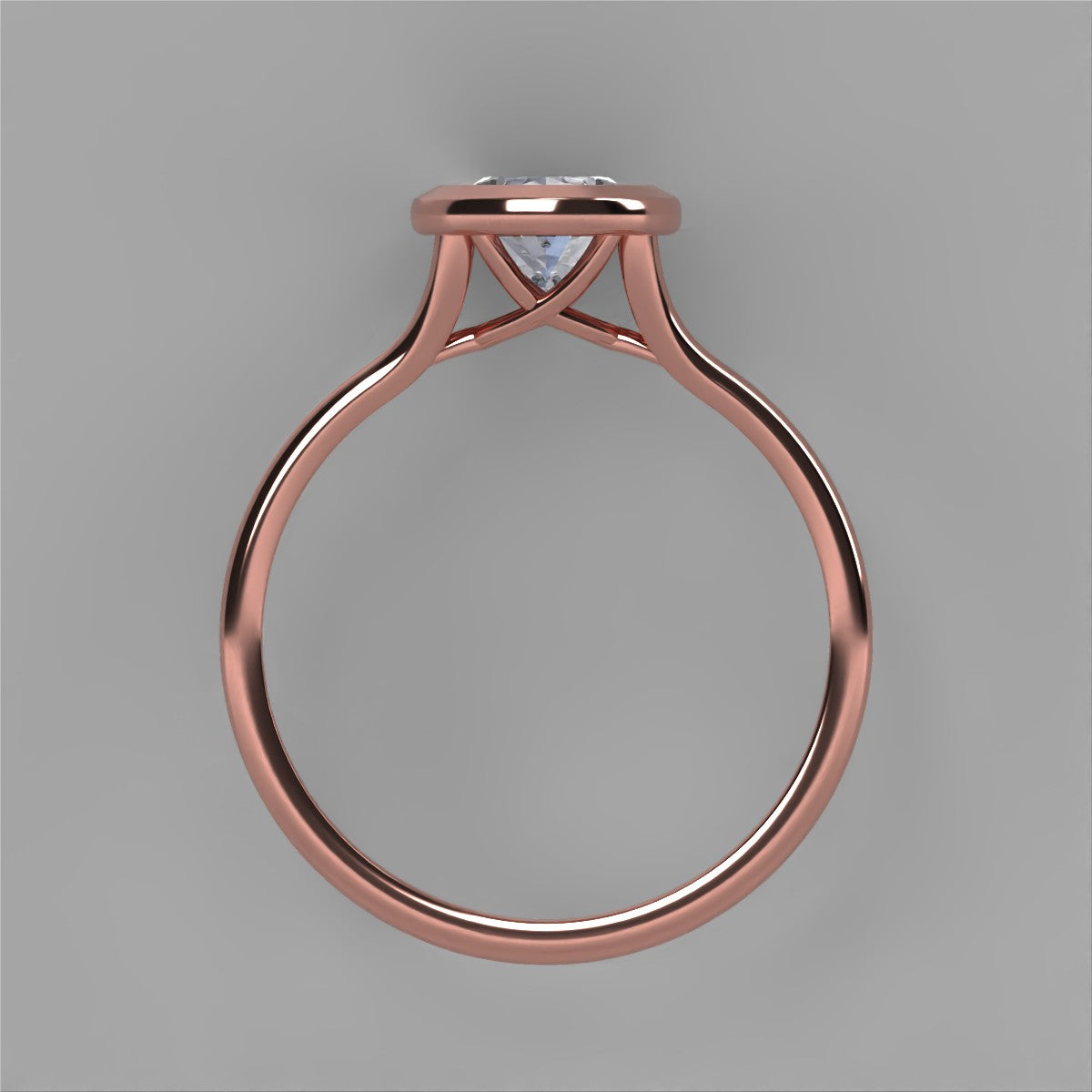 Anillo Anya en oro corte oval