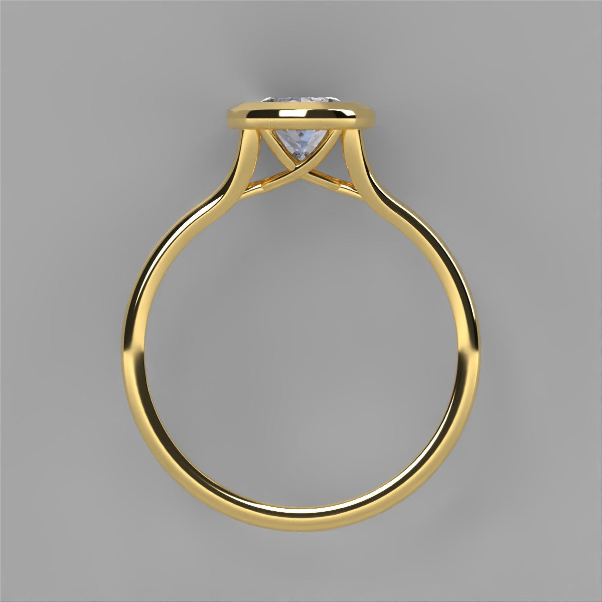 Anillo Anya en oro corte oval