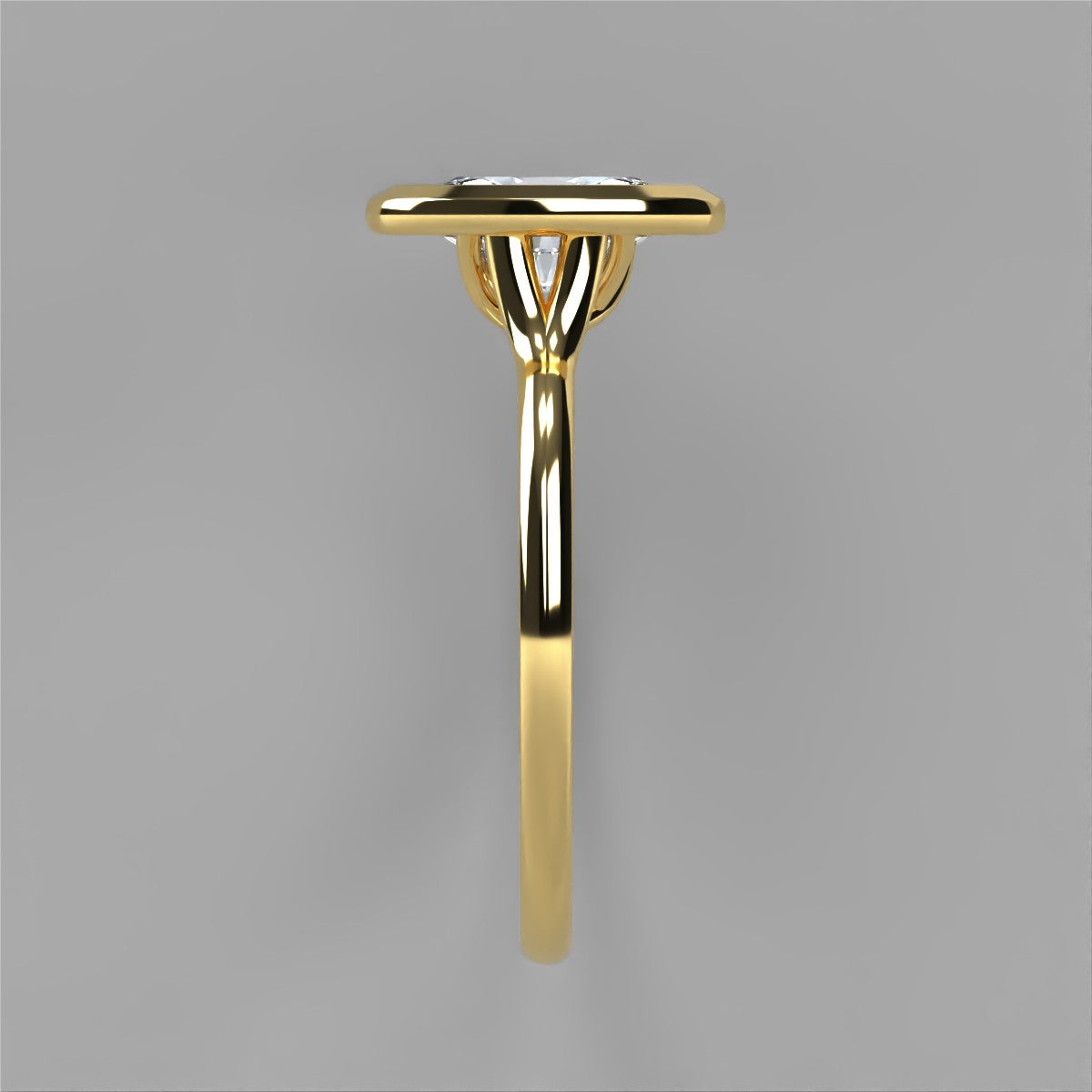 Anillo Anya en oro corte oval