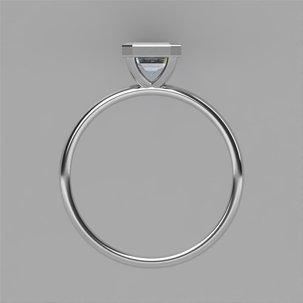 Anillo Ariadne en oro corte esmeralda