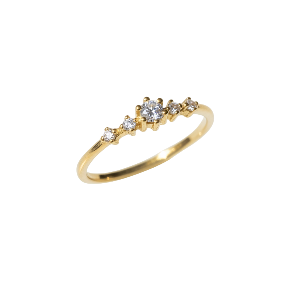 Anillo Ariana en oro 0.10 ct
