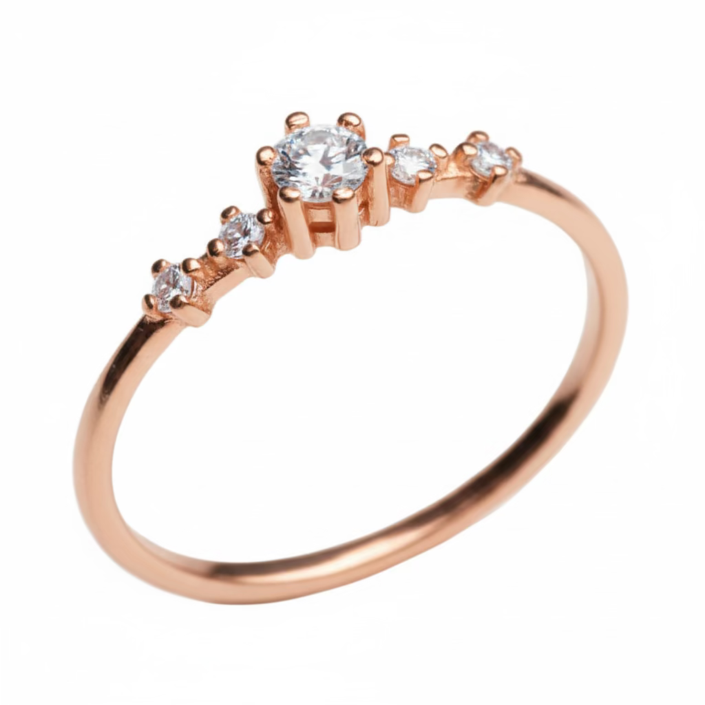 Anillo Ariana en oro 0.10 ct
