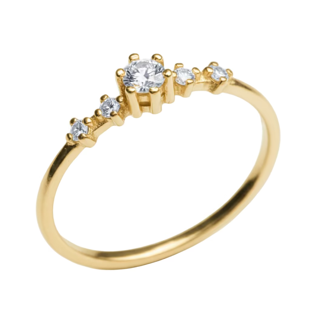 Anillo Ariana en oro 0.10 ct