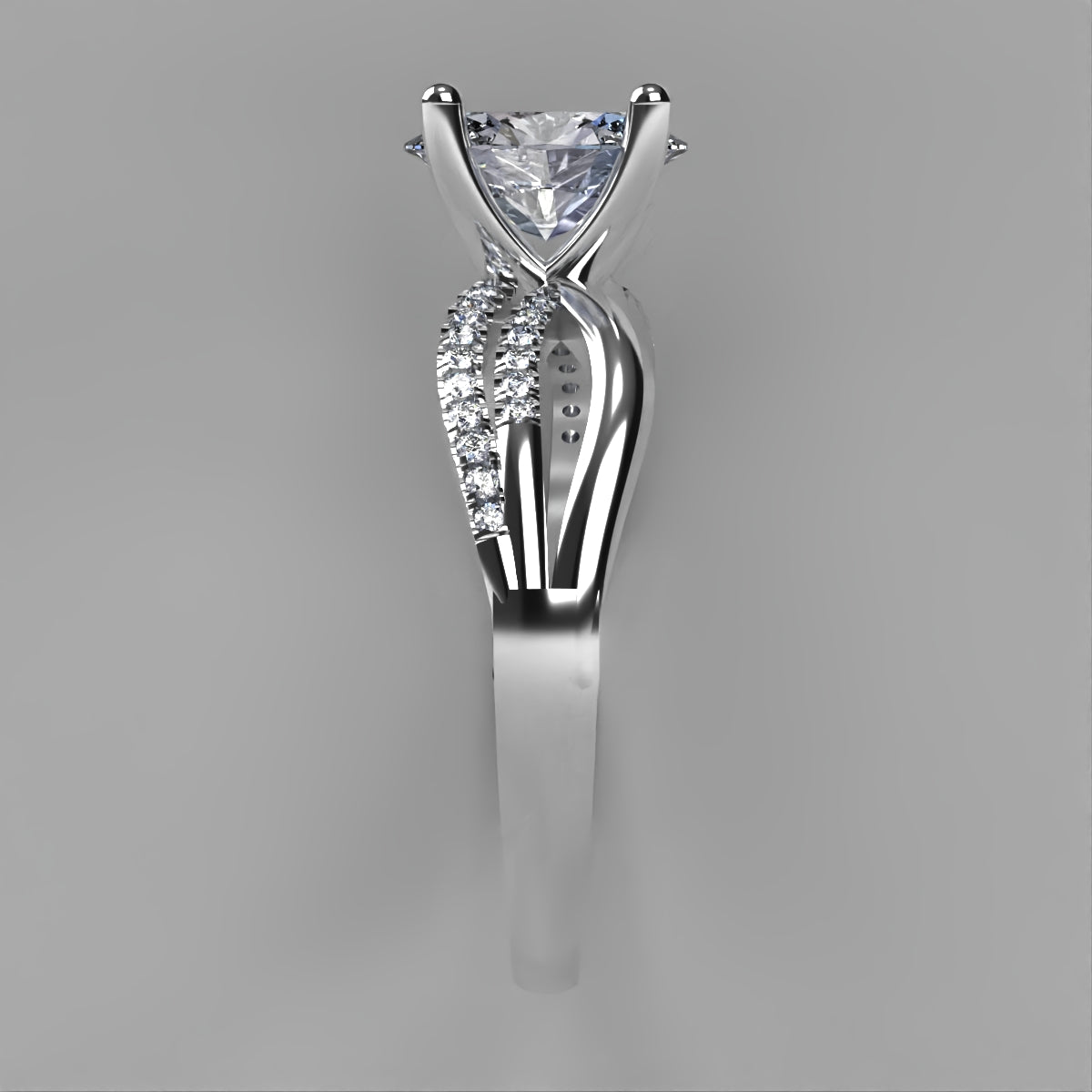 Anillo Athenas en oro corte oval