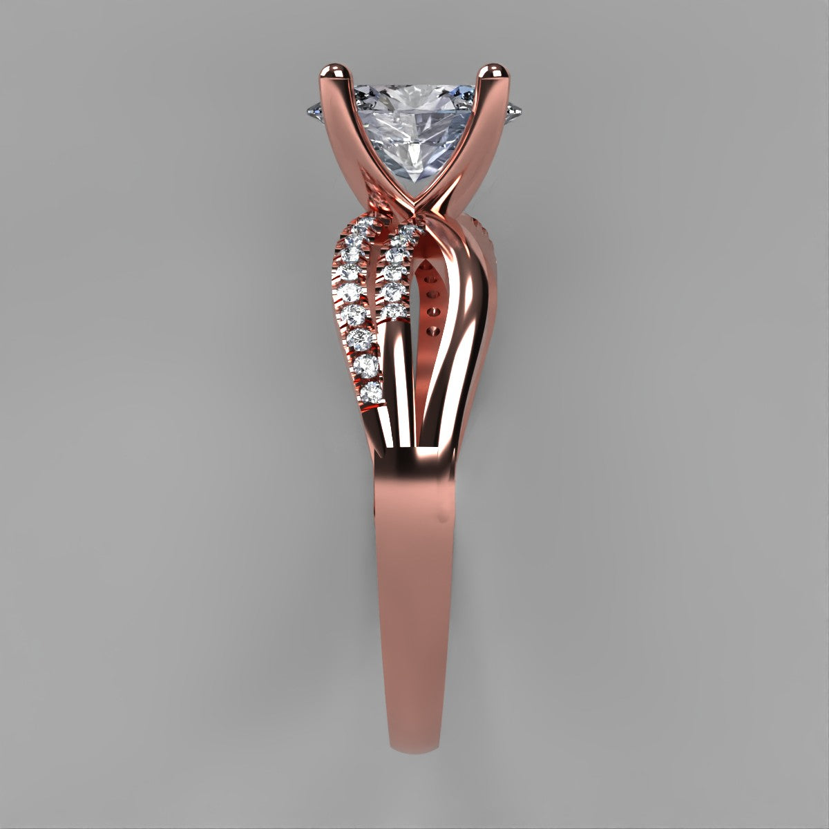 Anillo Athenas en oro corte oval