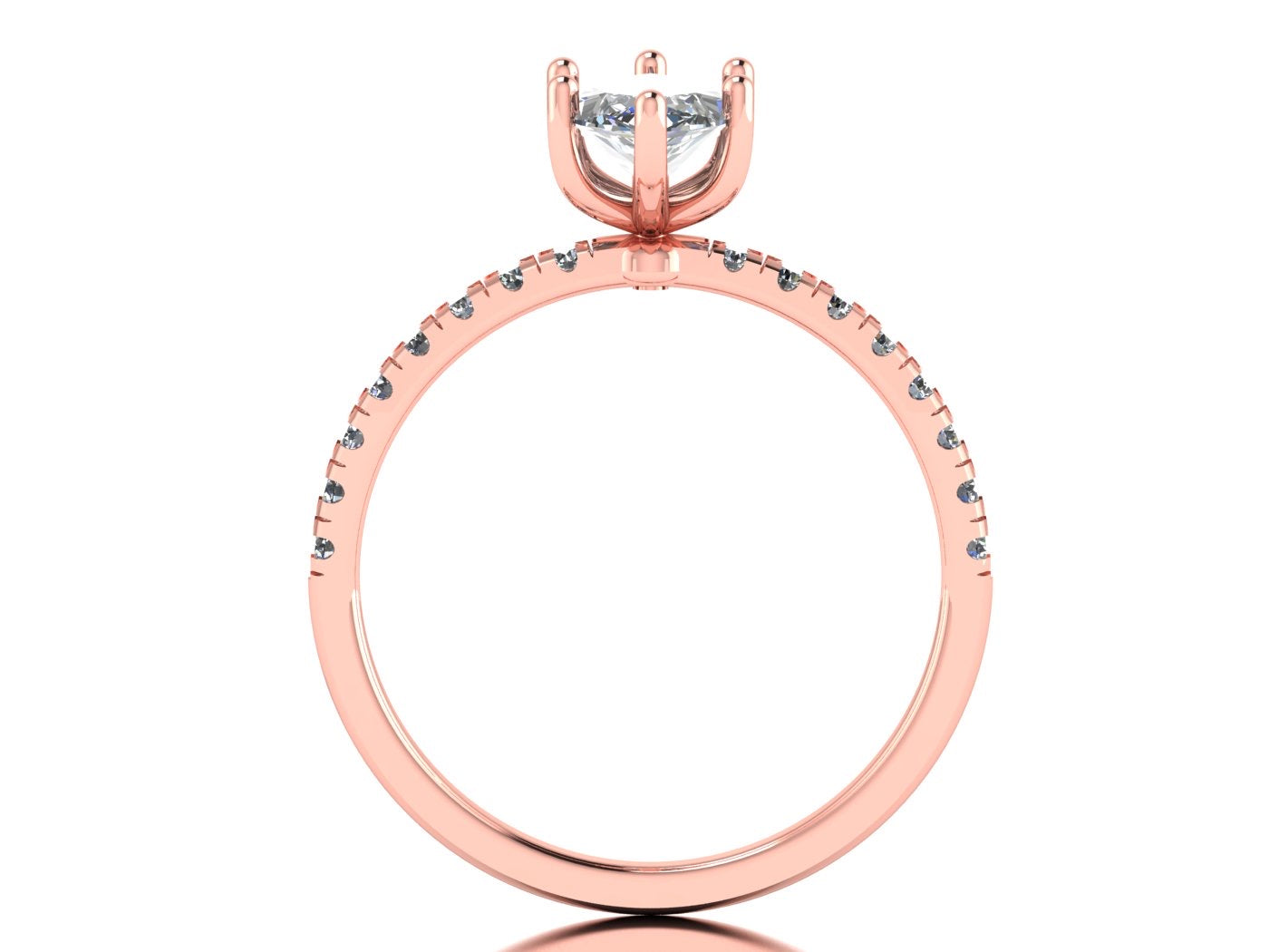 Anillo Val en Oro corte marquise