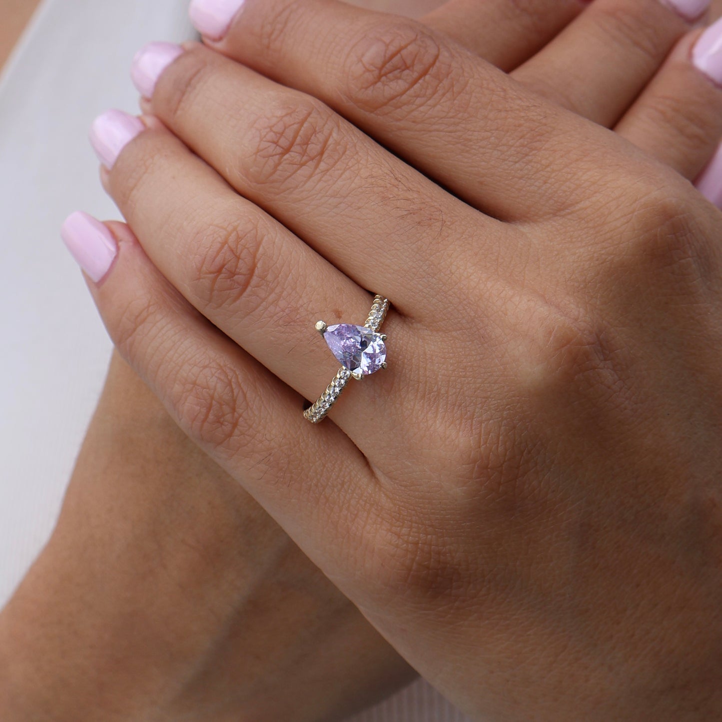 Anillo en Oro Amarillo 14k con Circonia Mod.16003