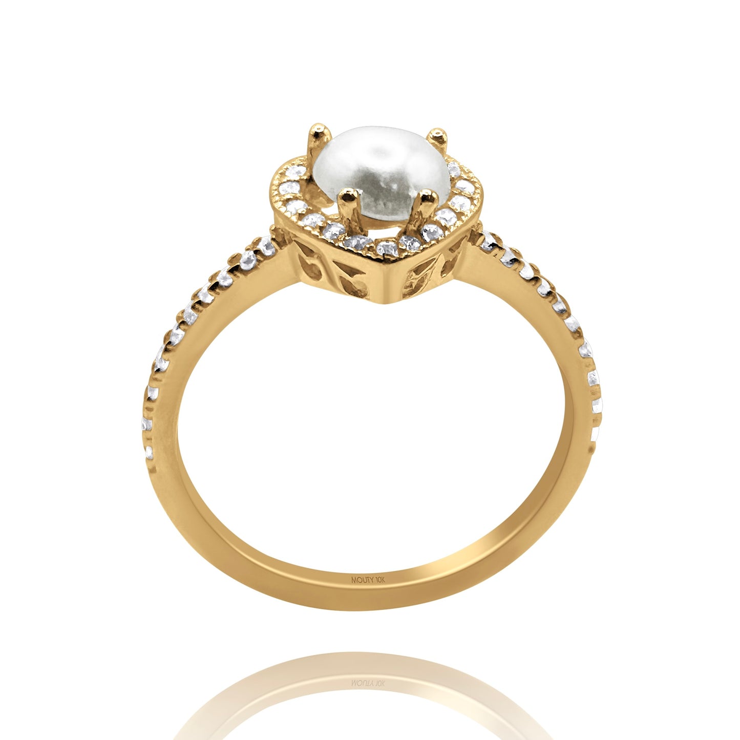 Anillo de compromiso en oro