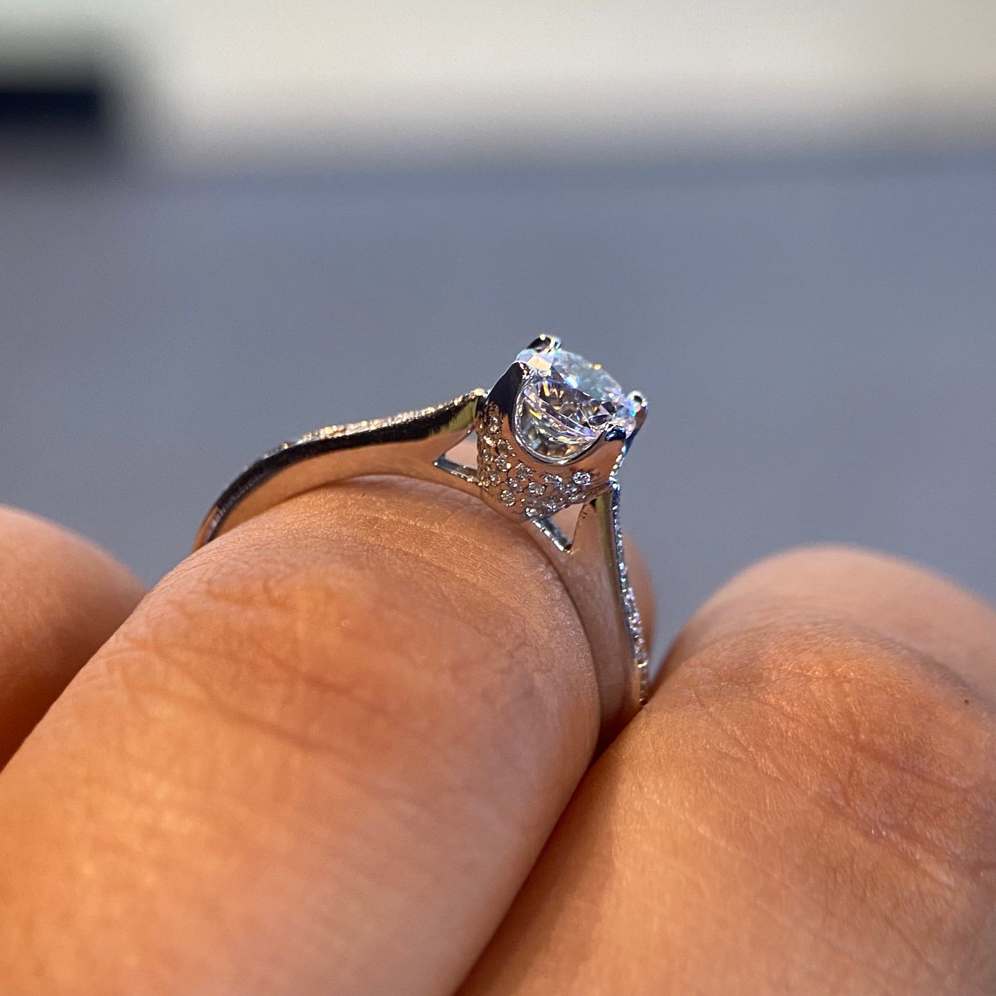 Anillo de compromiso en oro