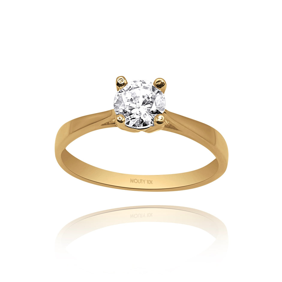 Anillo de compromiso en oro