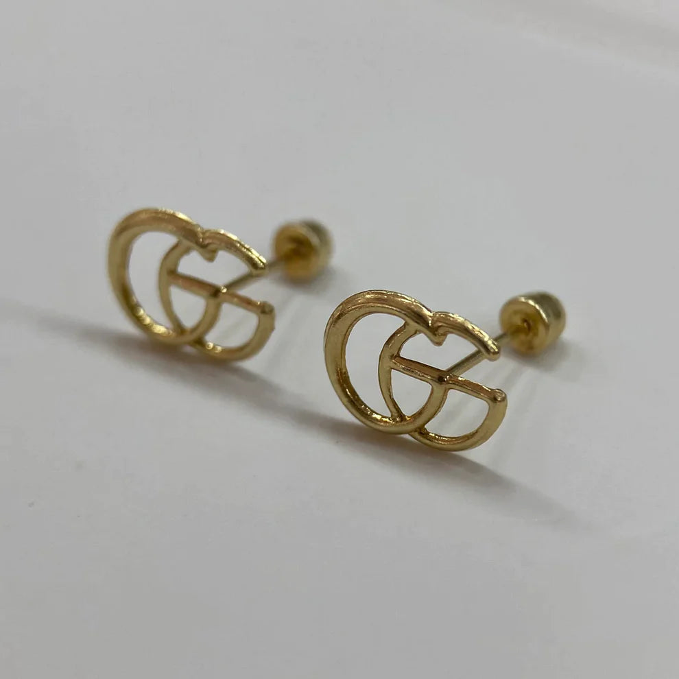 Broqueles GG en Oro Amarillo 10k Cod.BRO198 8.5mm