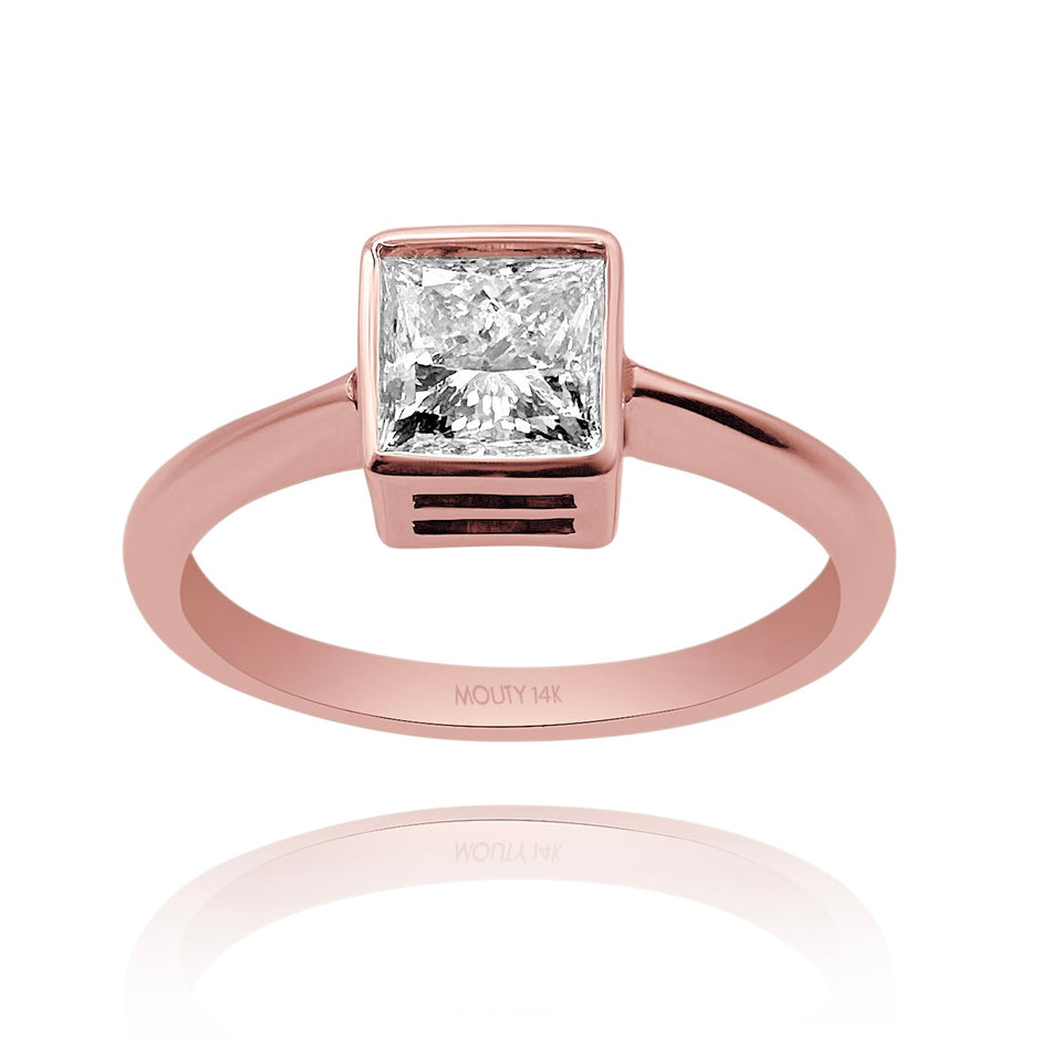 Anillo de compromiso en oro