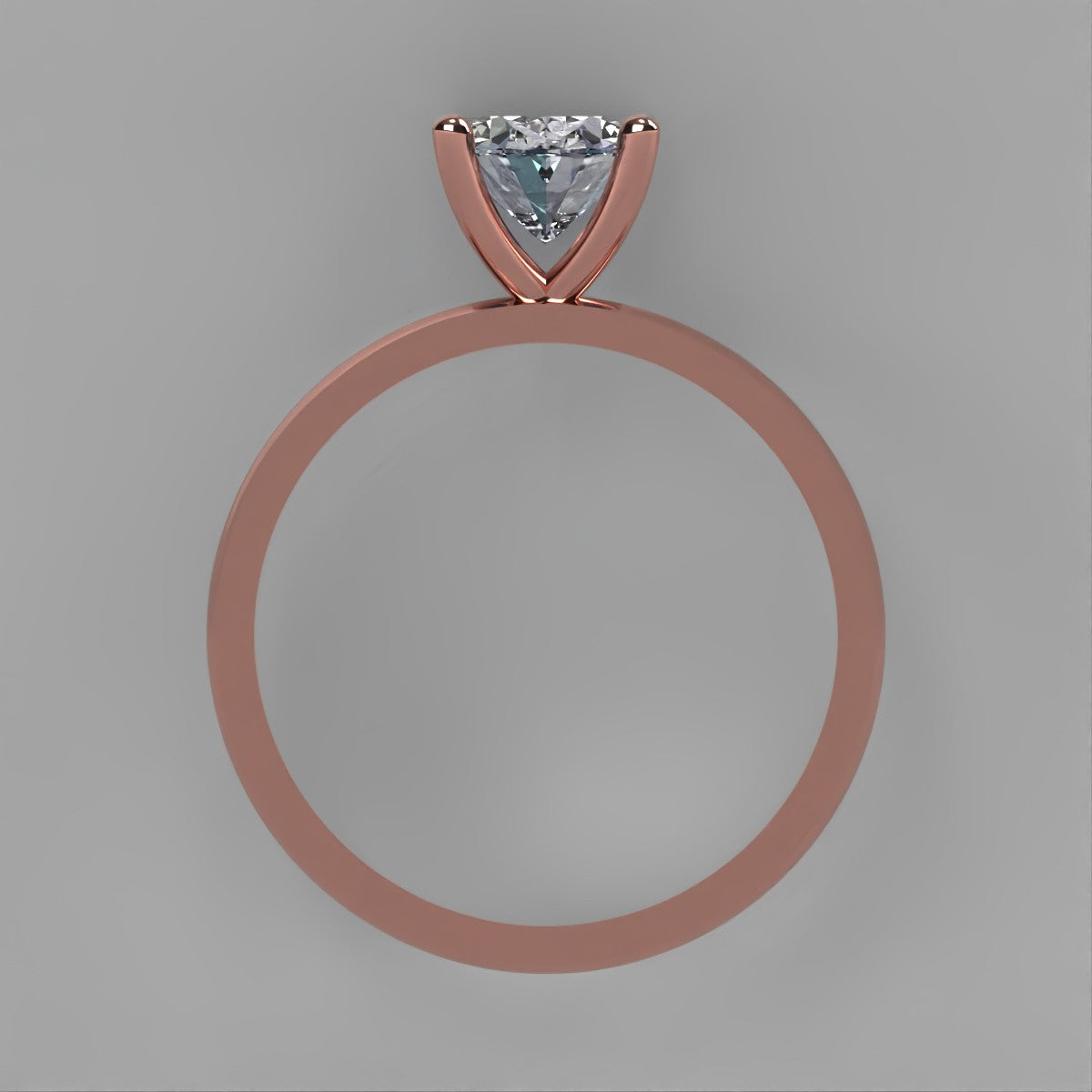 Anillo Cenit en oro corte oval