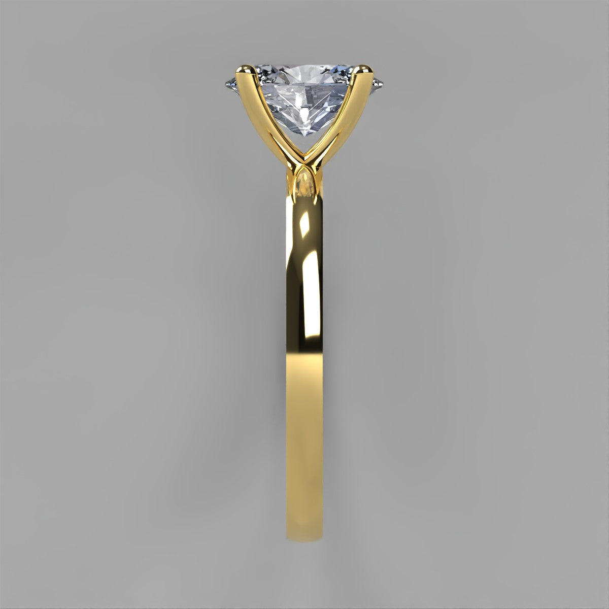 Anillo Cenit en oro corte oval