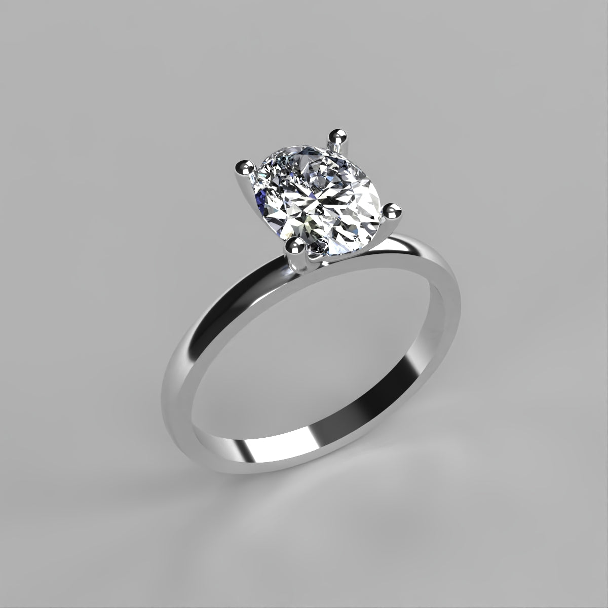 Anillo Cenit en oro corte oval