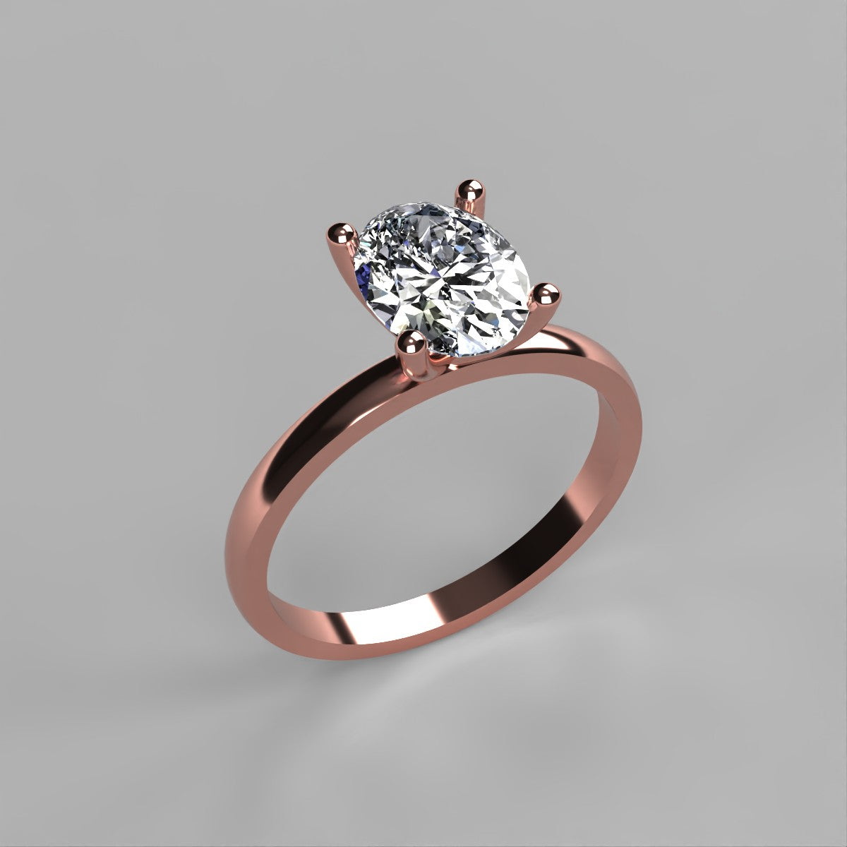 Anillo Cenit en oro corte oval