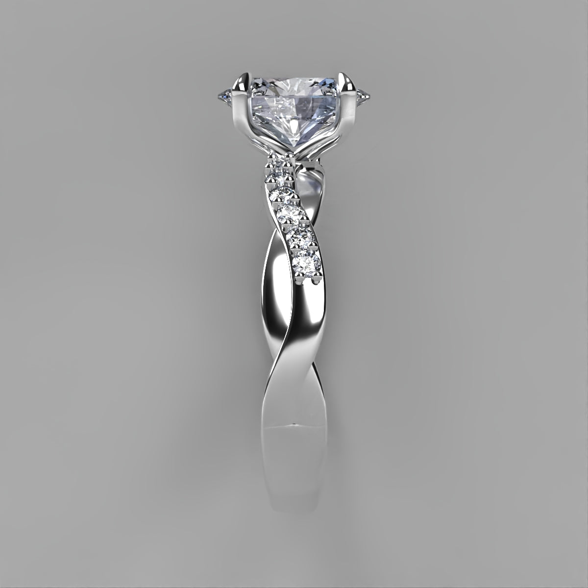 Anillo Charlize en oro corte oval