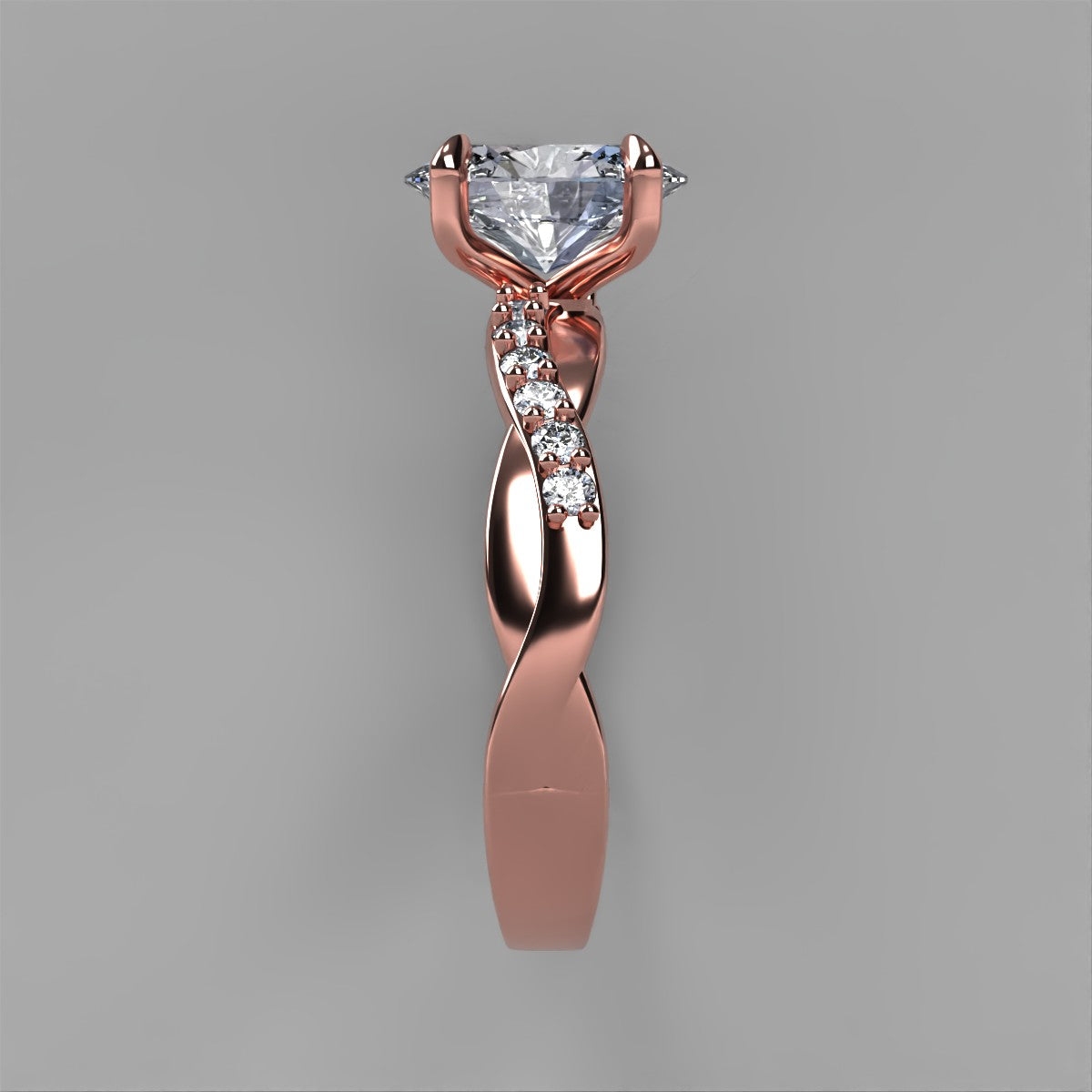 Anillo Charlize en oro corte oval