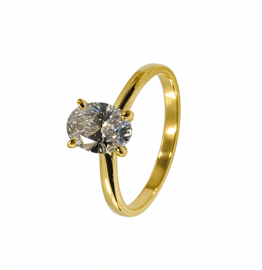 Anillo Emily solitario en oro 1.00 ct