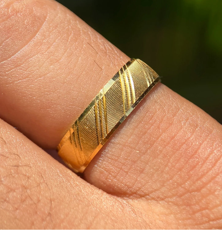 Par de argollas Milan en oro 6mm