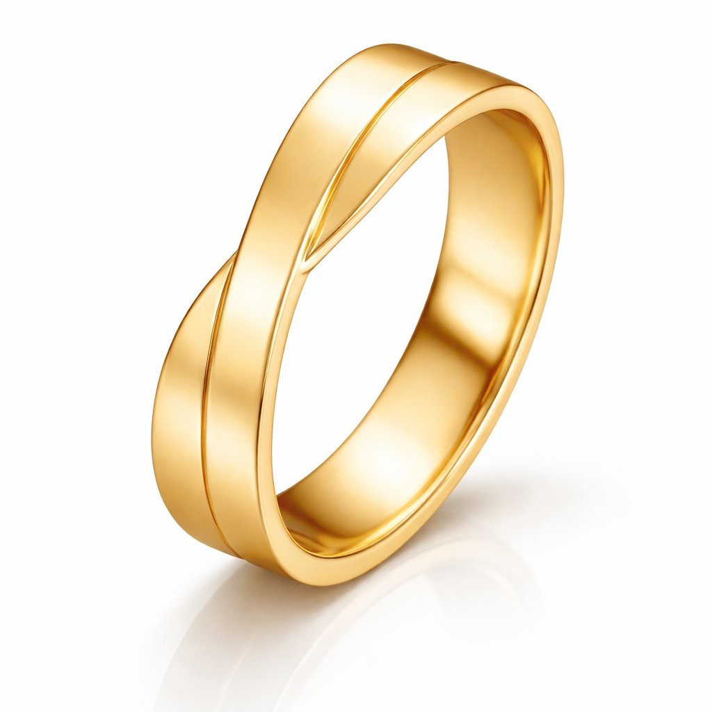 Argolla Infinite en Oro en 5mm