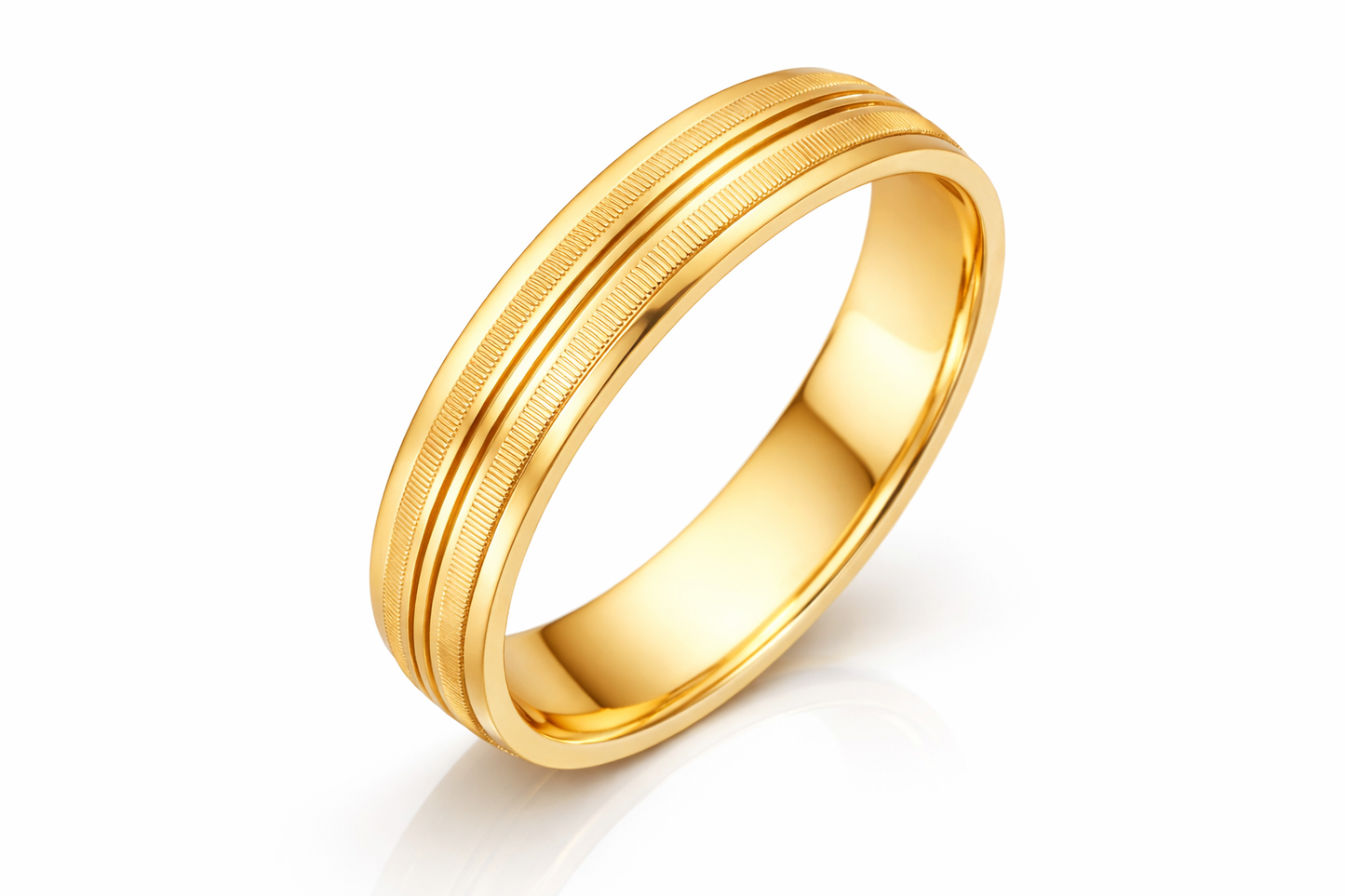 Argolla Matthew curva en Oro 5mm