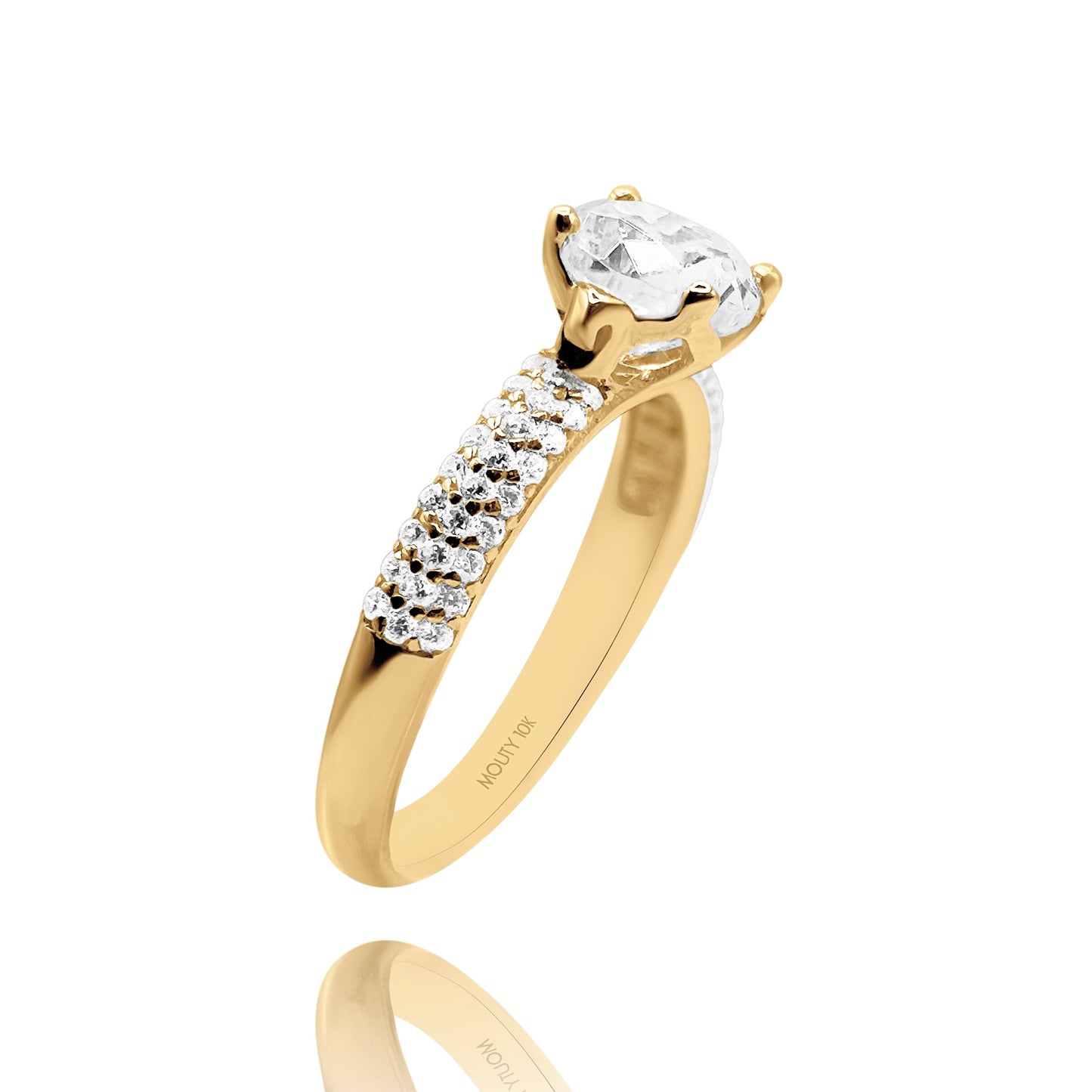 Anillo de compromiso en oro