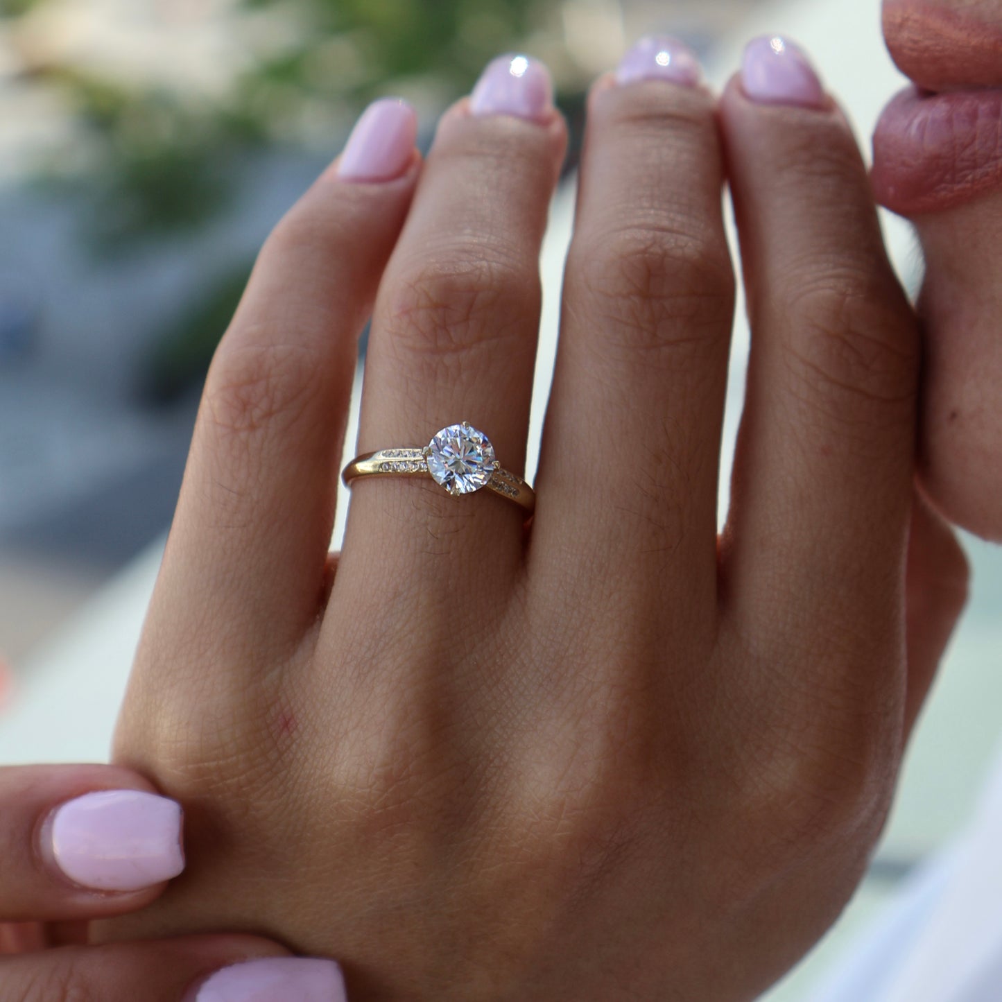 Anillo en Oro Amarillo 14k con Circonia Mod.16005