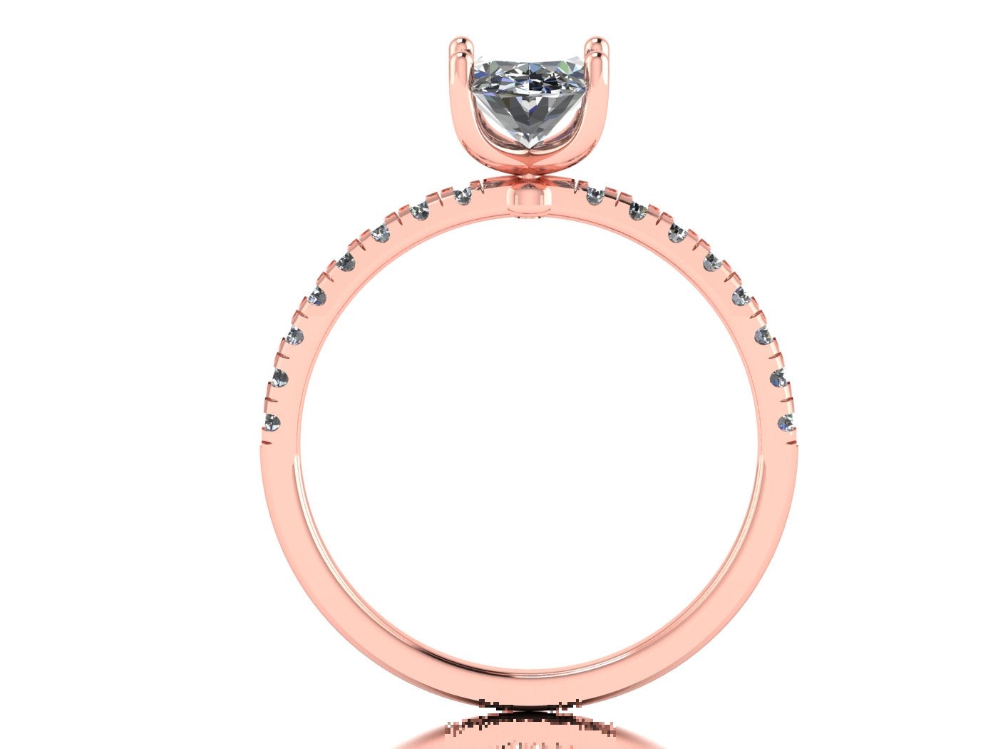Anillo Val en Oro corte oval