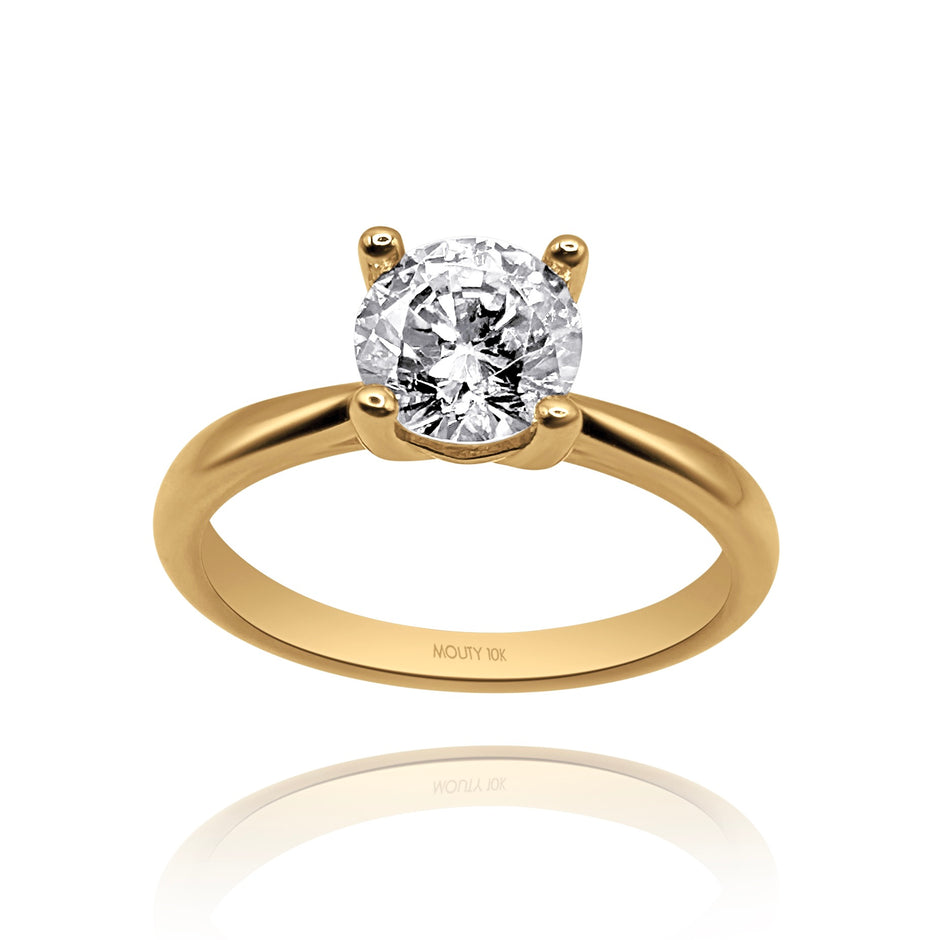 Anillo de compromiso en oro