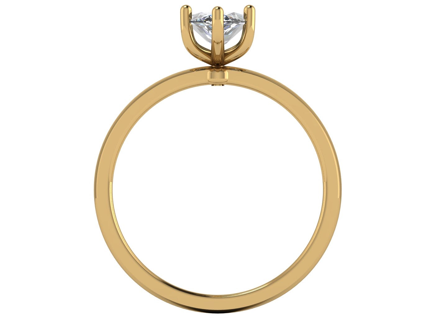 Anillo Malva en Oro corte marquise