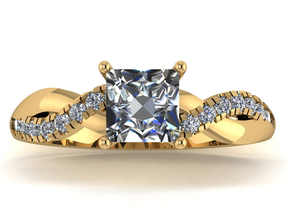 Anillo Zacil en Oro corte princes