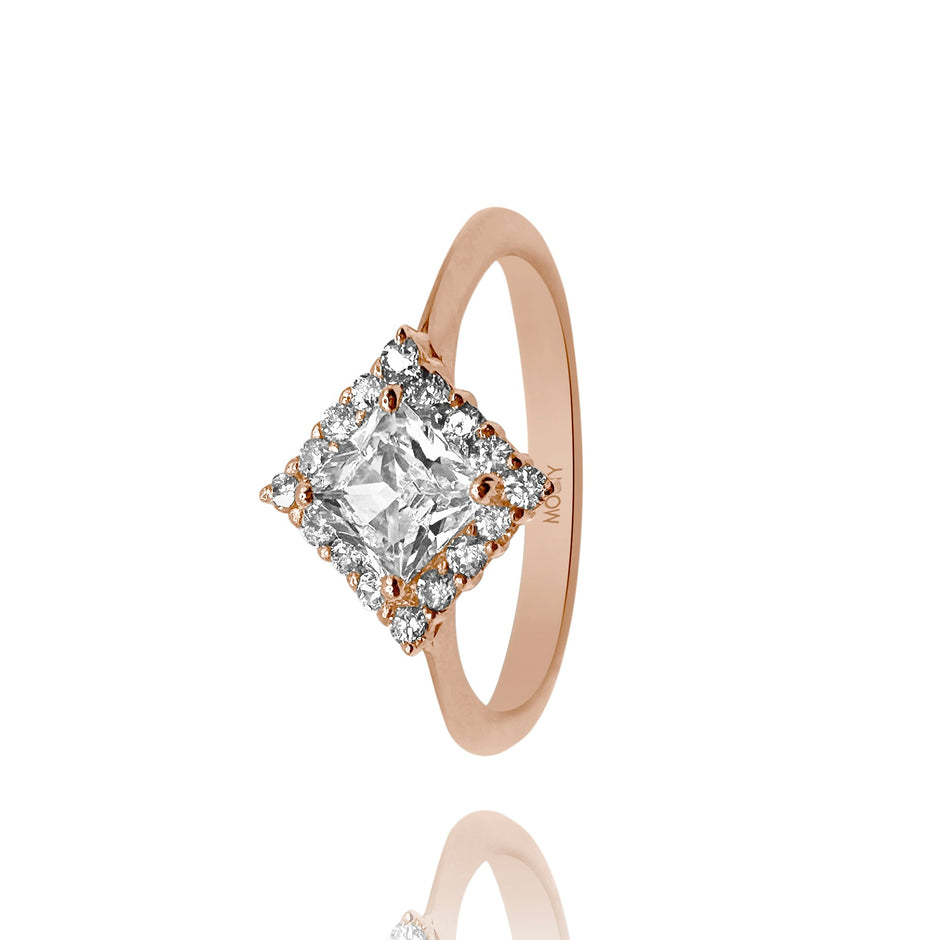 Anillo de compromiso en oro