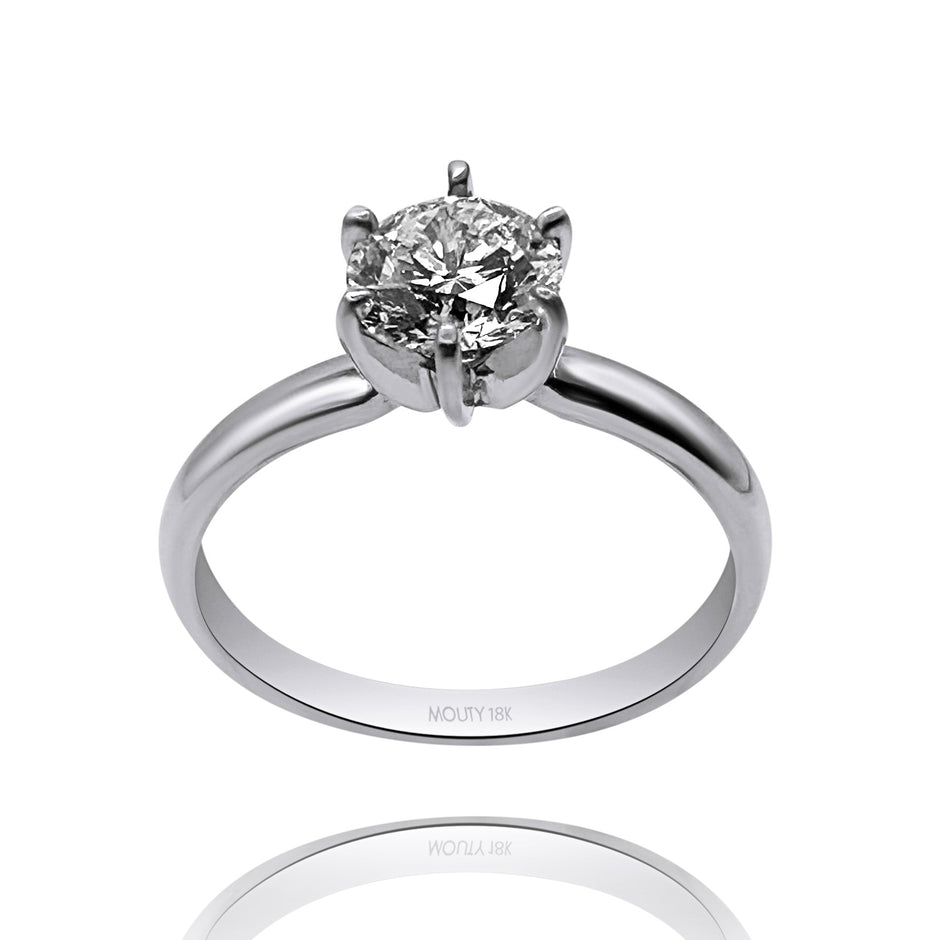 Anillo de compromiso en oro