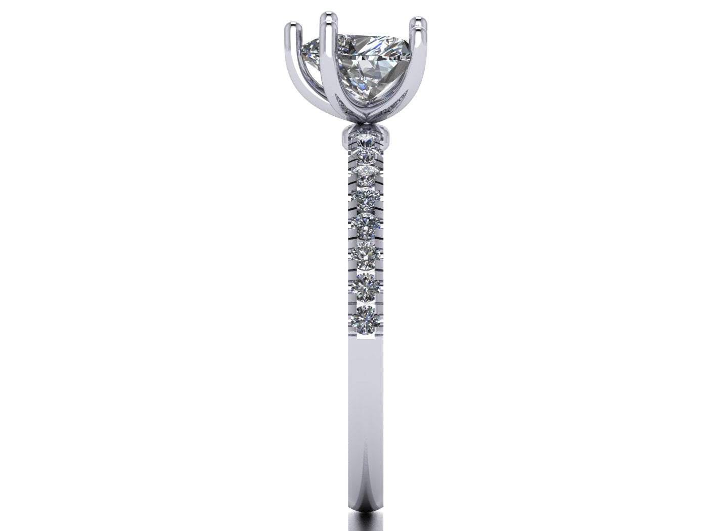 Anillo Amor con pave en Oro