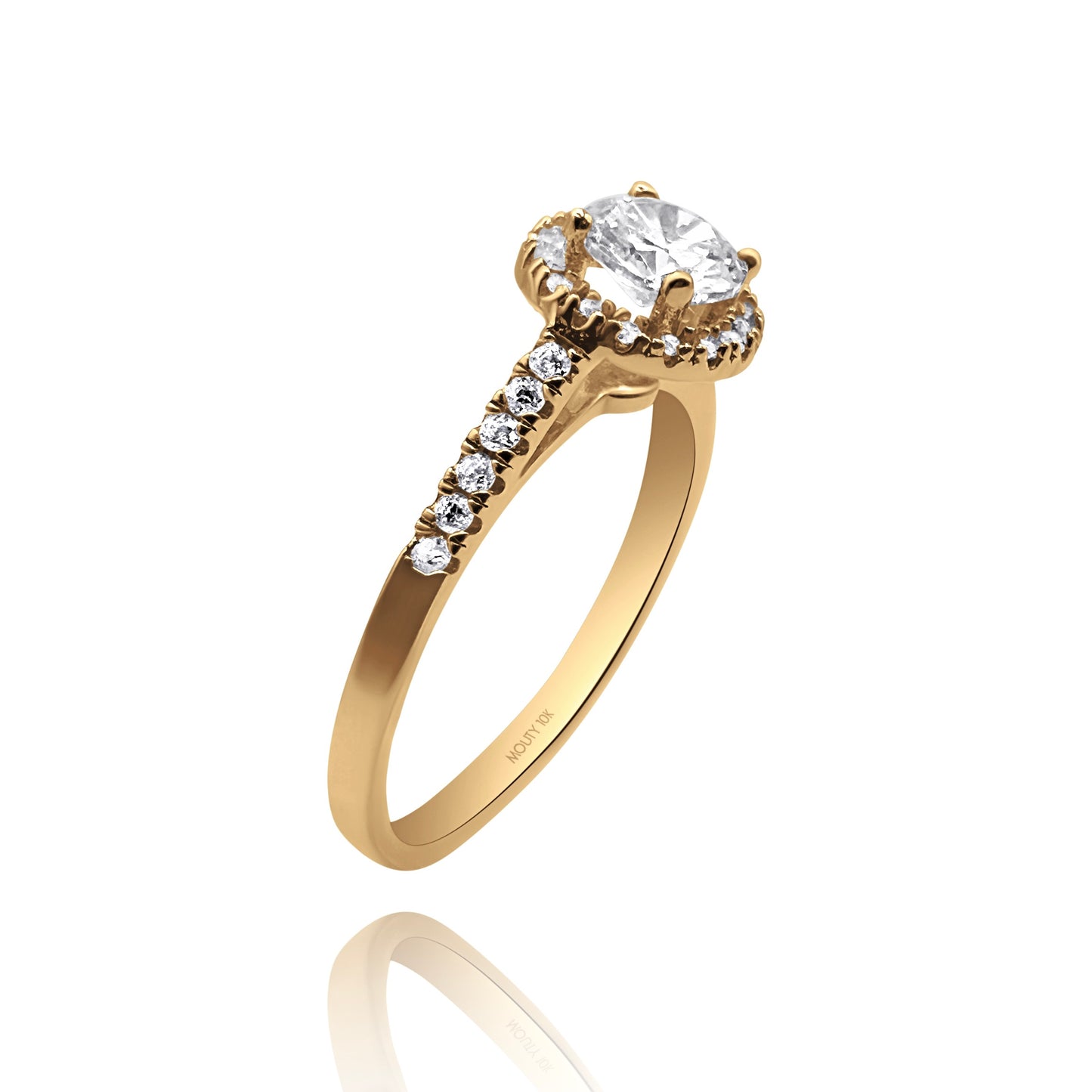 Anillo de compromiso en oro
