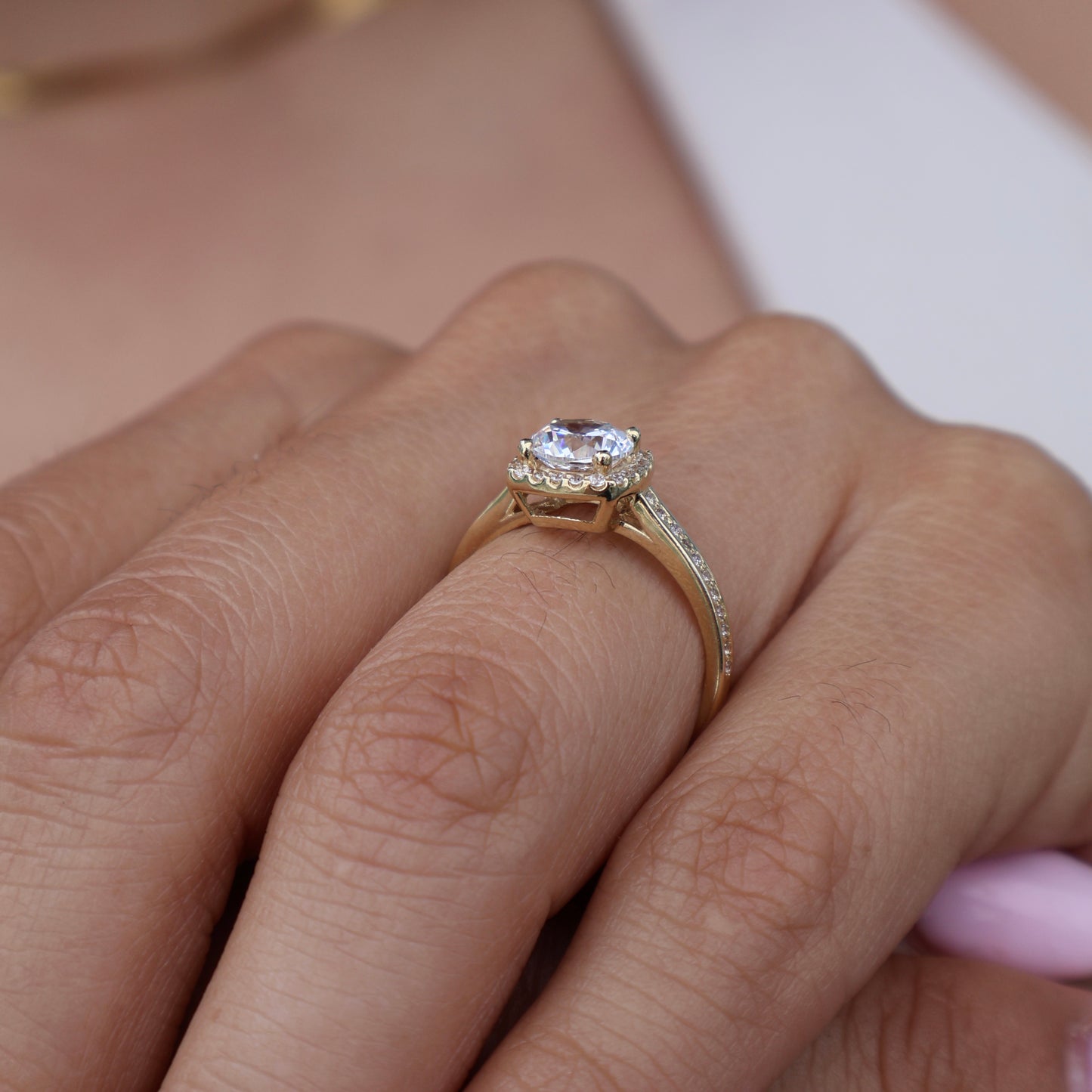 Anillo en Oro Amarillo 14k con Circonias Mod.16022