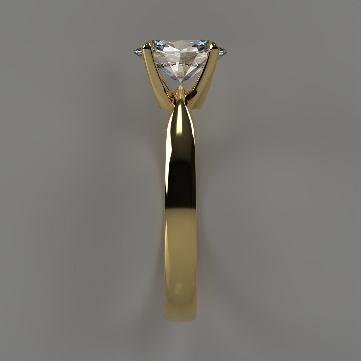 Anillo Emily en oro corte oval