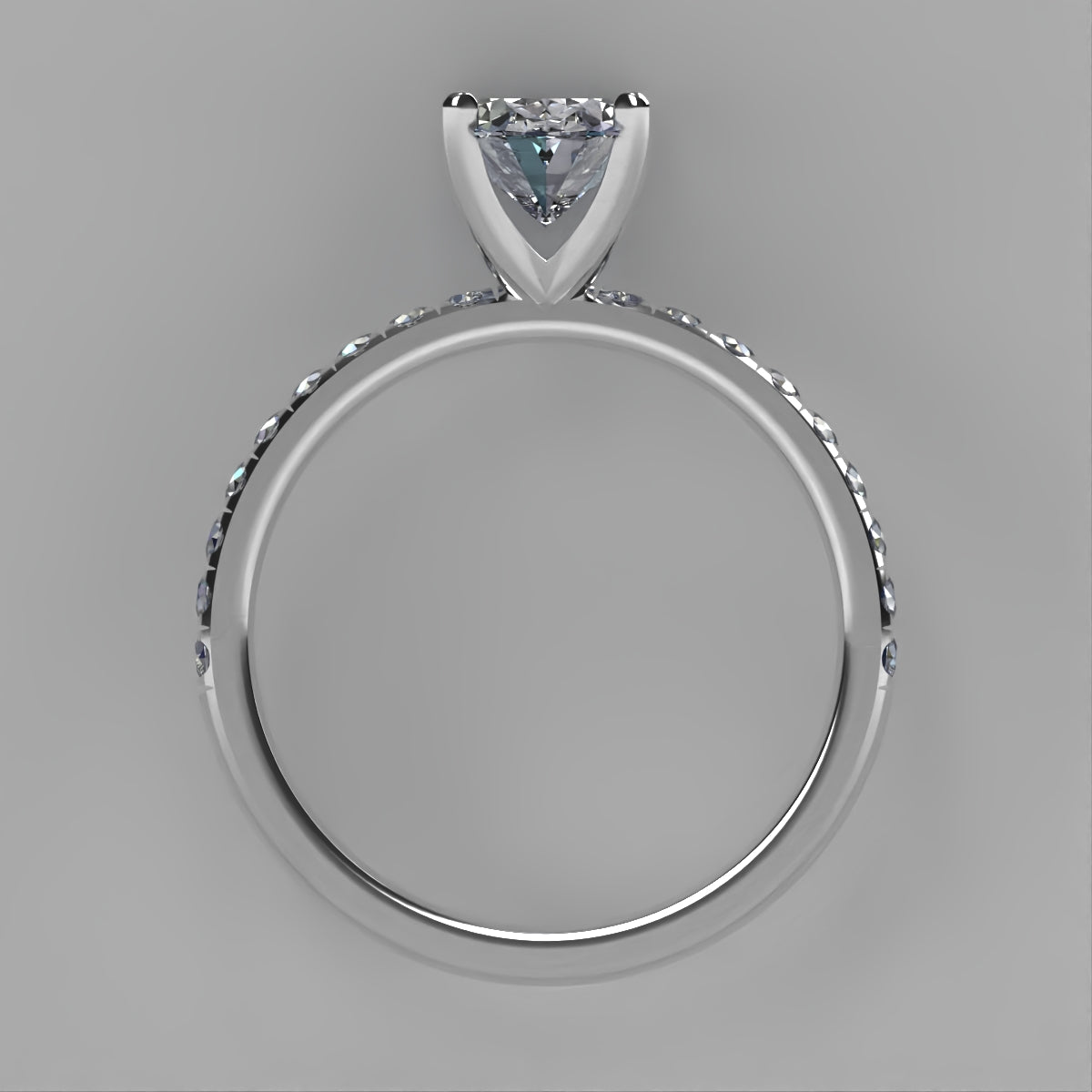 Anillo Meghan en oro corte oval