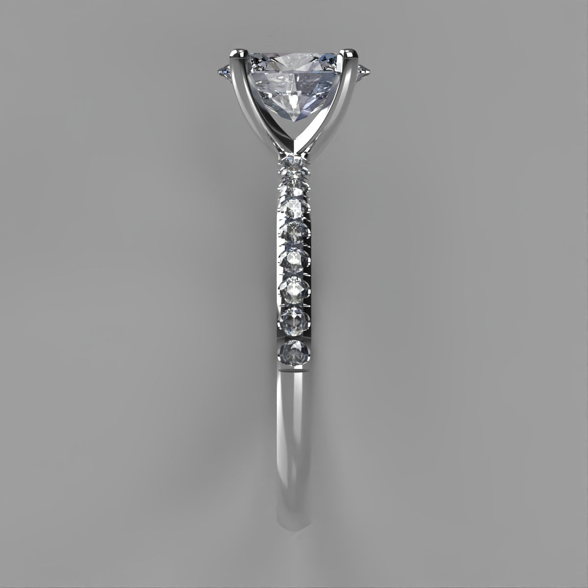 Anillo Meghan en oro corte oval