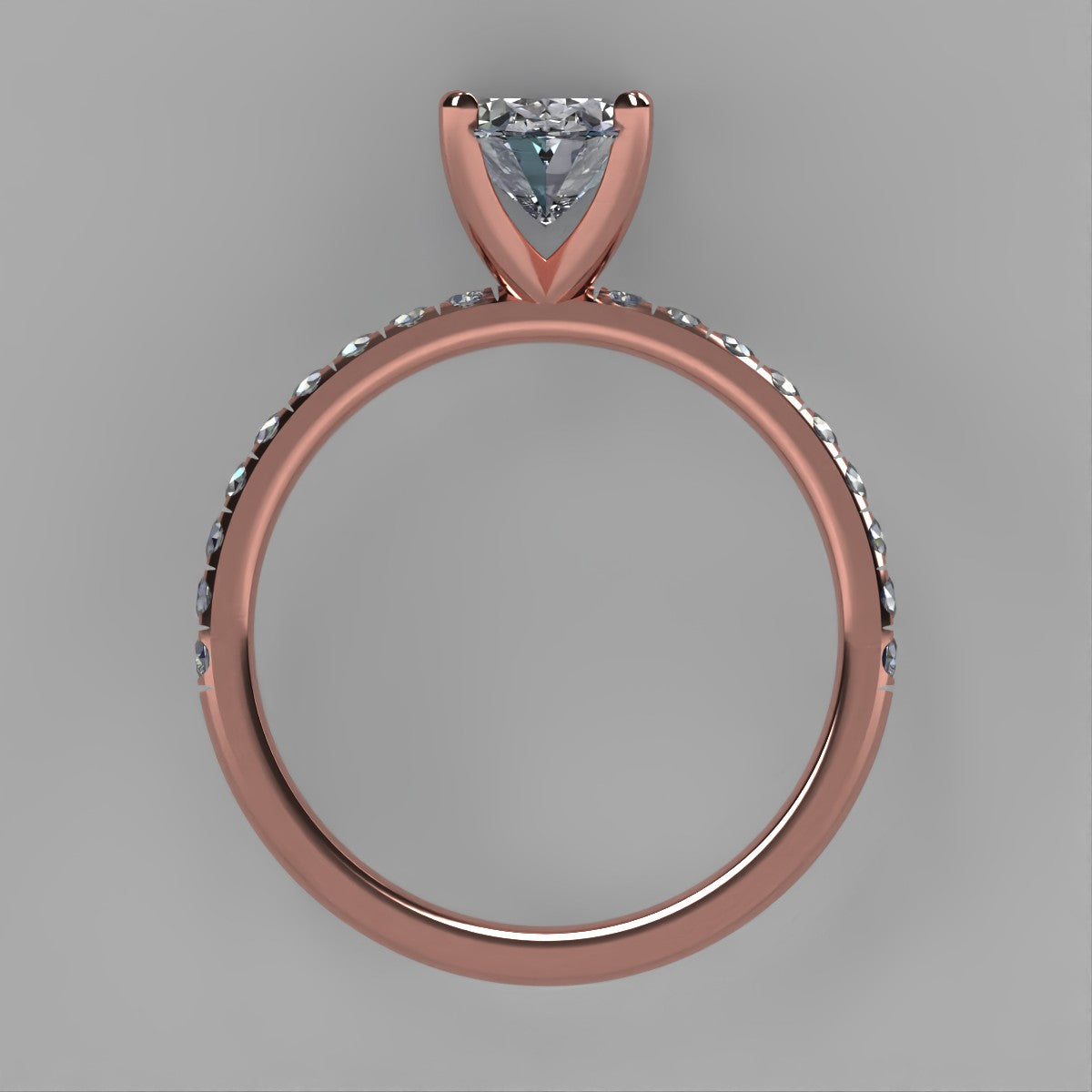 Anillo Meghan en oro corte oval